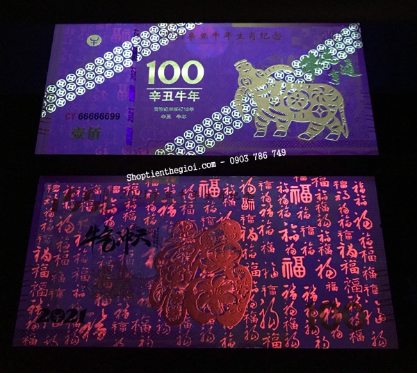 Tiền 100 dola macao hình con trâu 2021 - SP002446